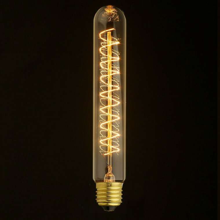 Ретро лампа накаливаниямE27 40W 220V 1040-S формы цилиндра