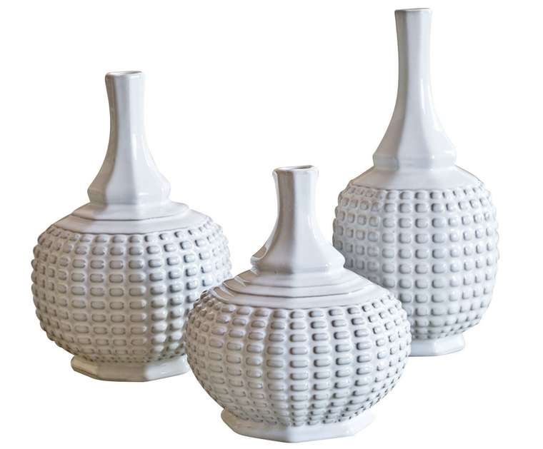 Набор из трех керамических ваз 