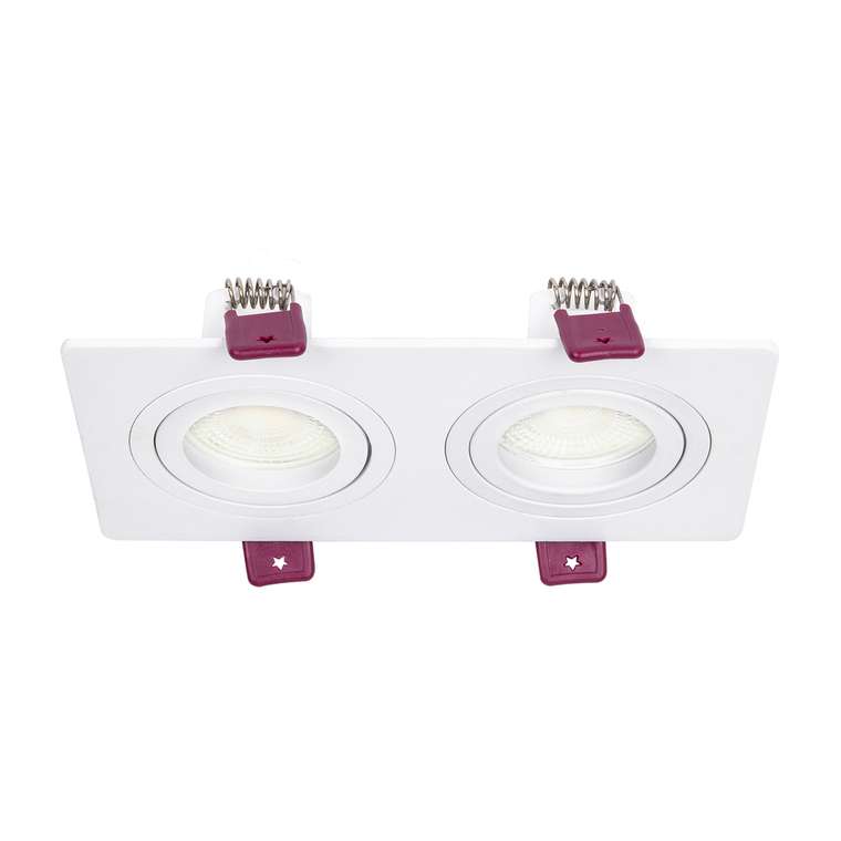 врезной светильник Lamppu  металл 2*GU10*35W, IP20, excluded