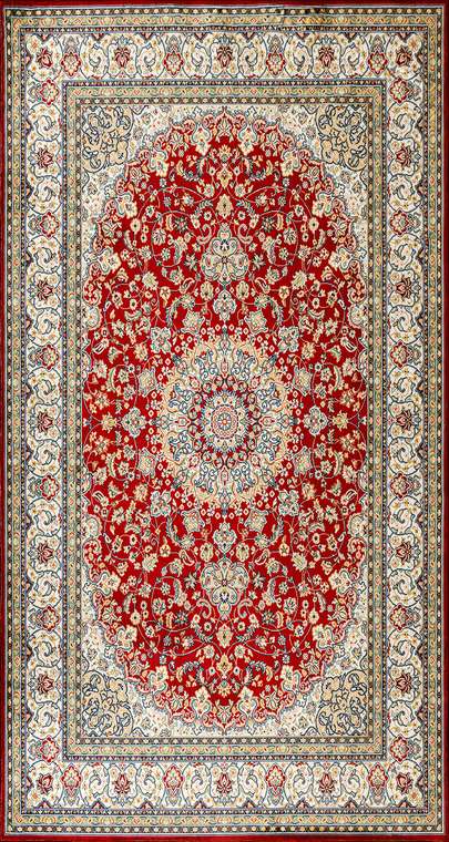 Ковер Silk shakira 80x150 красно-бежевого цвета