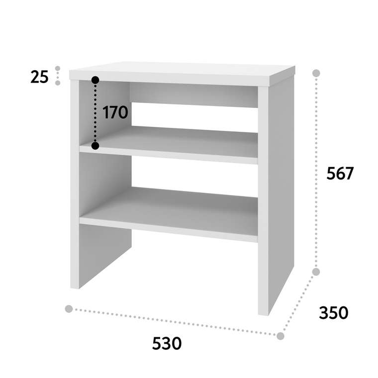 Тумба для обуви Т-11 белый структурный