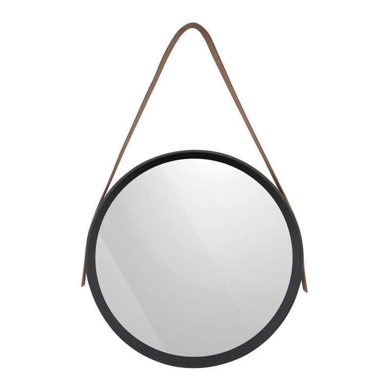 Настенное зеркало Манхэттен D39 черного цвета