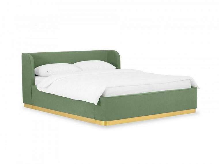 Кровать Vibe 160х200 зеленого цвета с подъемным механизмом