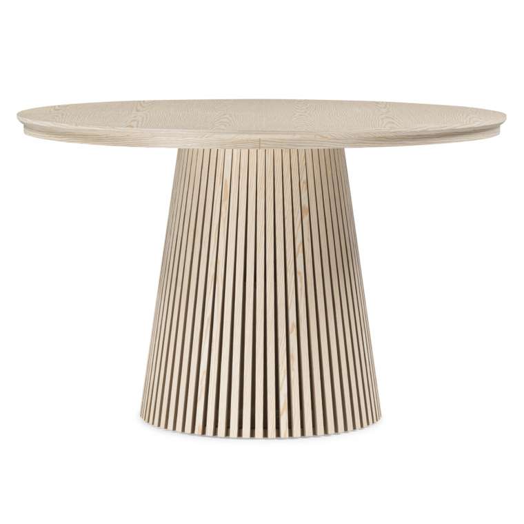 Обеденный стол Mersin 120х120 бежевого цвета