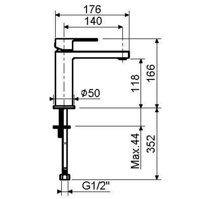 Смеситель для раковины Plumberia Selection TAG TG0053CR цвета хром