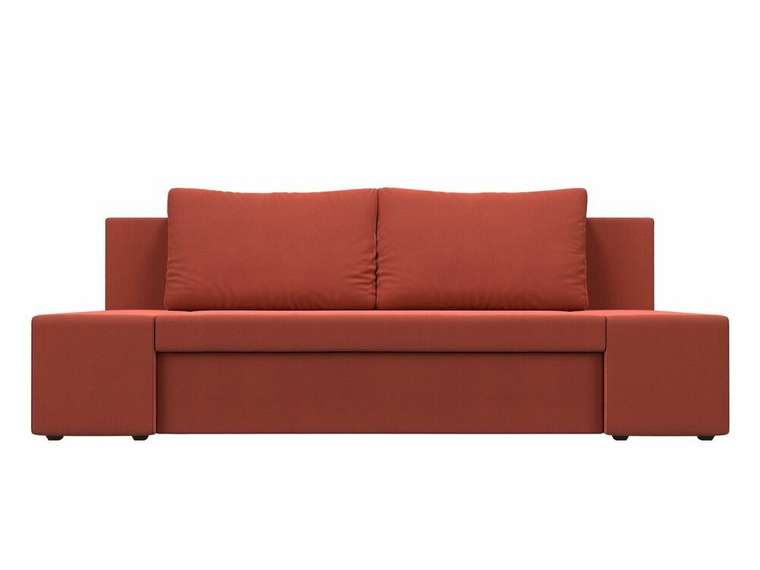 Прямой диван-кровать Сан Марко кораллового цвета