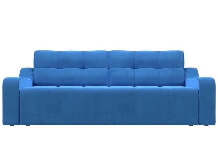 Прямой диван-кровать Итон голубого цвета