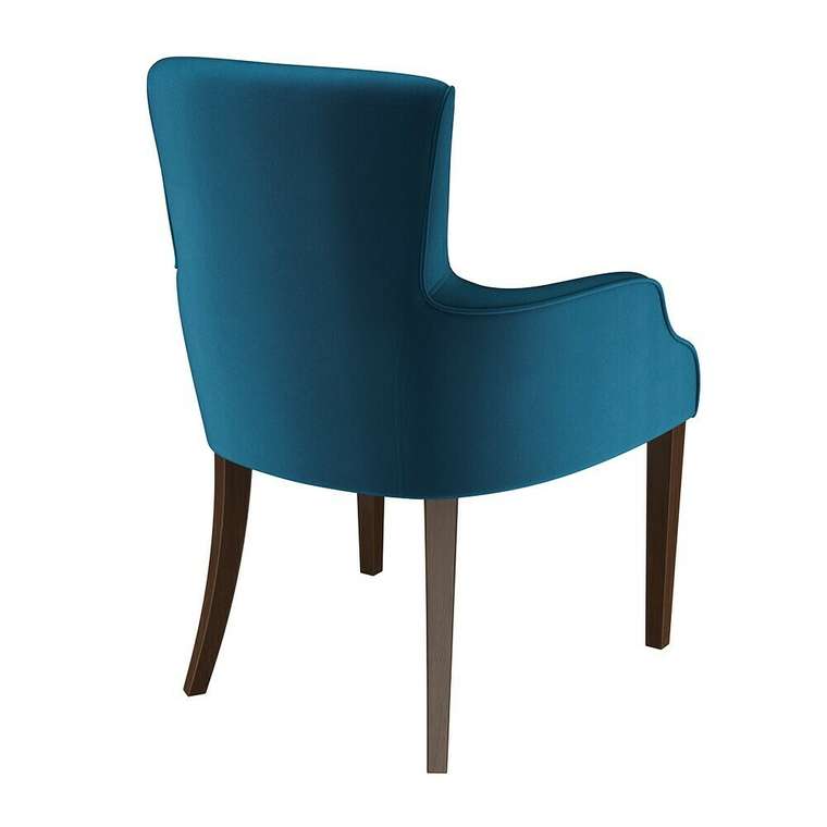 Стул-кресло мягкий Yukka синего цвета