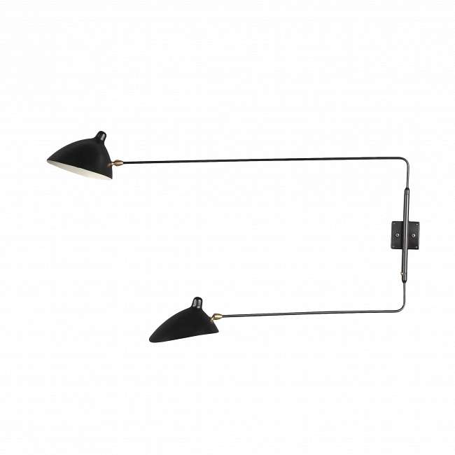 Настенный светильник Sconce Mouille  черного цвета