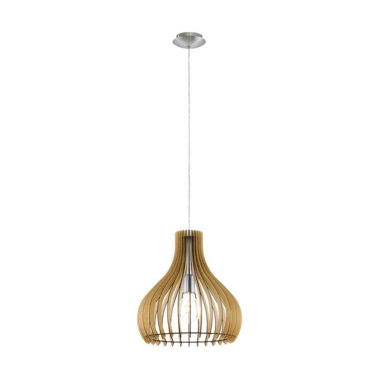 Подвесной светильник Tindori Maple 96258 (дерево, цвет бежевый)