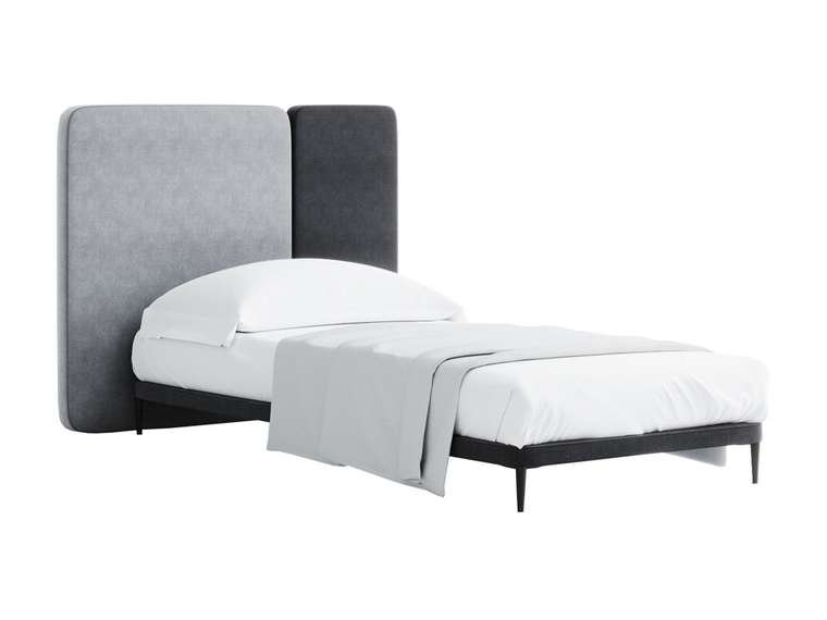 Кровать Licata 90х200 композиция 1 серого цвета