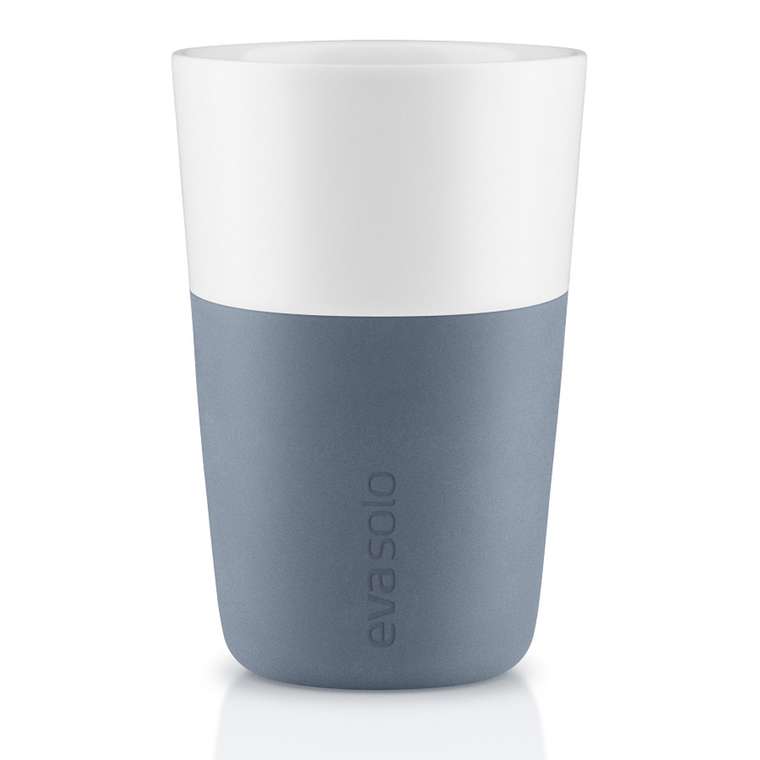 Комплект из двух чашек для латте синего цвета