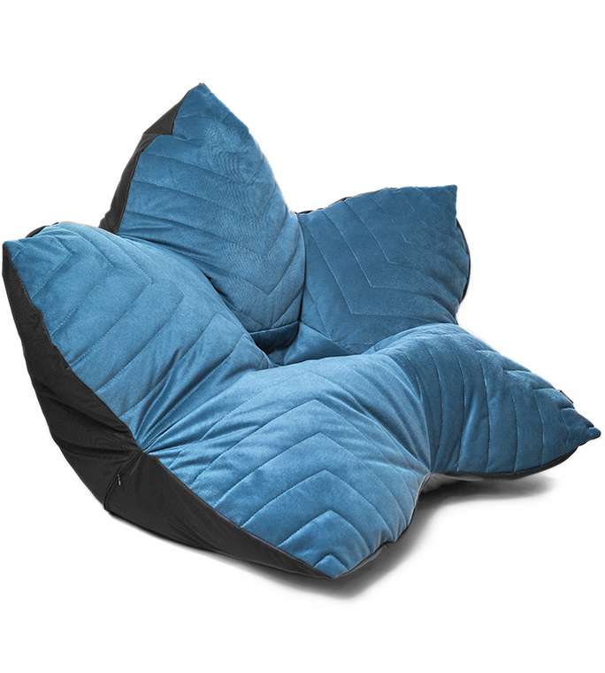 Кресло мешок Релакс Maserrati 17 XL сине-черного цвета