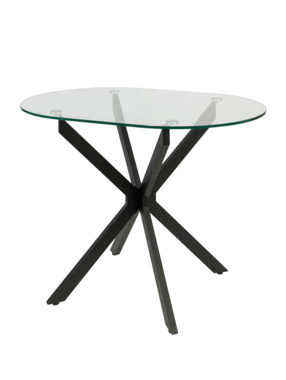 Стол обеденный Zenon D110х70 со стеклянной столешницей 