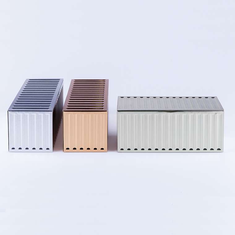 Набор из 3-х металлических контейнеров container boxes