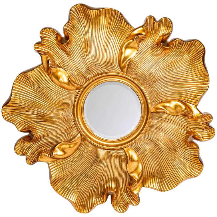 Настенное зеркало Виола Голд золотого цвета