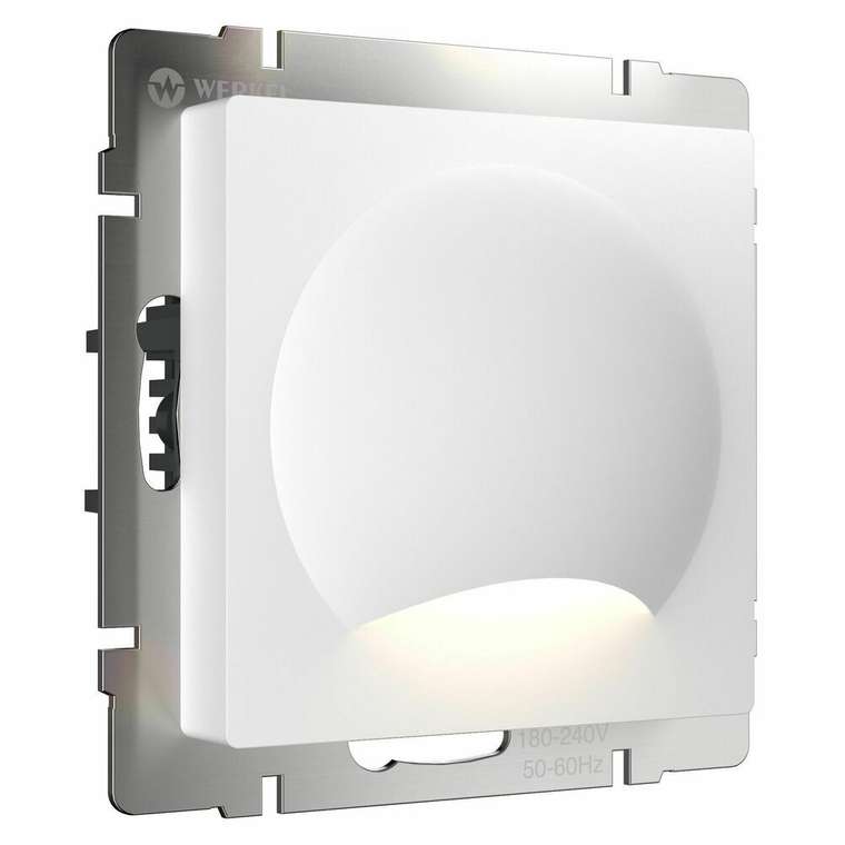 Встраиваемая LED подсветка Moon белый матовый W1154401 Встраиваемые механизмы белые матовые