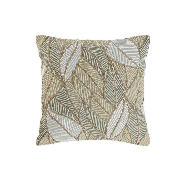 Подушка Boho 45х45 бежевого цвета