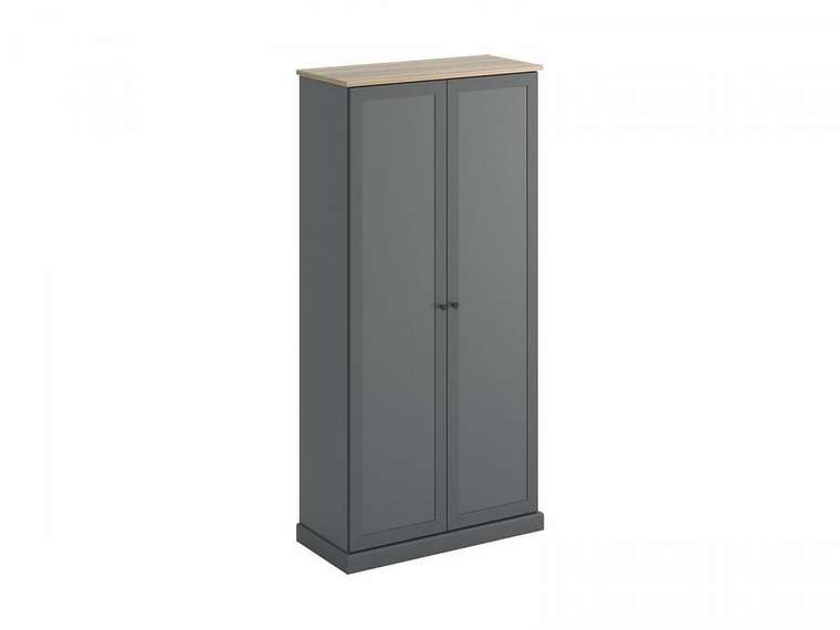 Шкаф двухдверный Caprio серого цвета