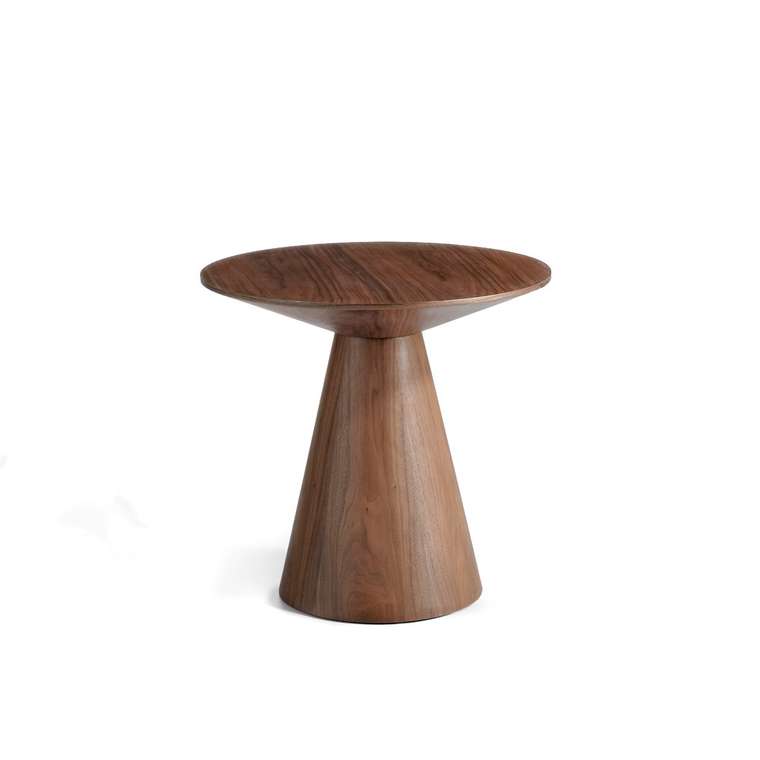 Угловой столик из орехового шпона 