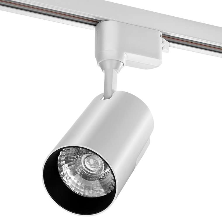 Трековый светодиодный светильник однофазный Wolta WTL-35W/01W 220V 35Вт 4000К IP40 белый