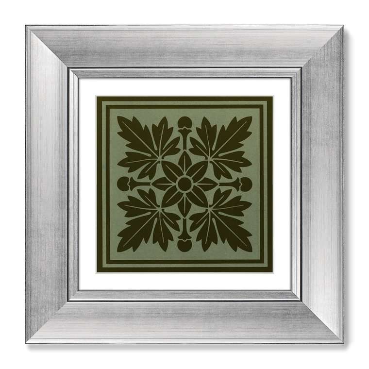 Набор из четырех репродукций картин Floral pattern II, 1892г.