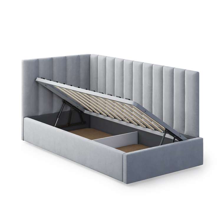 Кровать Меркурий-3 120х190 серого цвета с подъемным механизмом