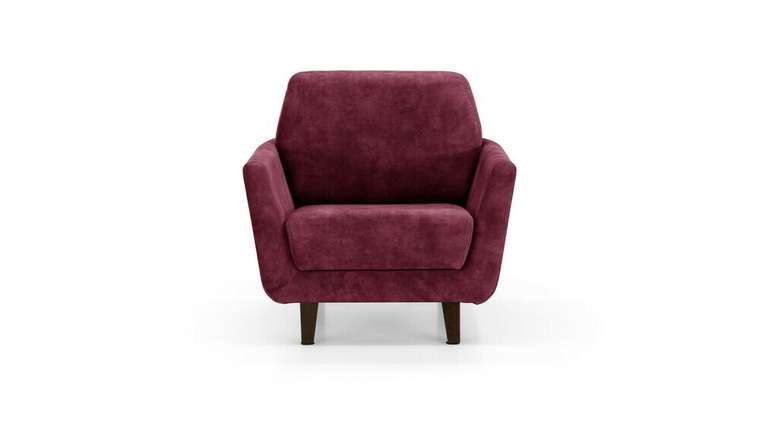 Кресло Глазго бордового цвета