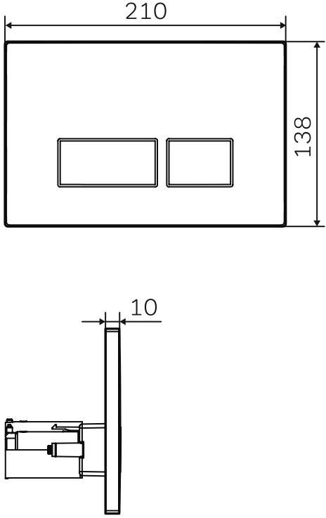 Кнопка смыва Pro S