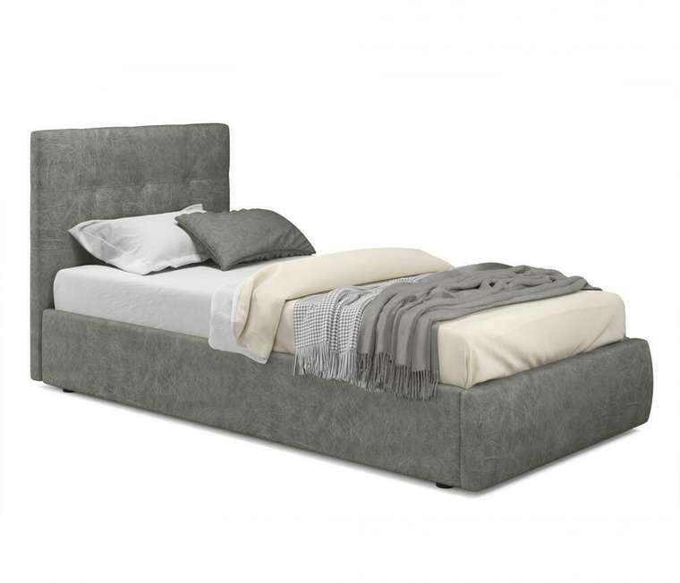 Кровать с подъемным механизмом Selesta 90х200 цвета графит