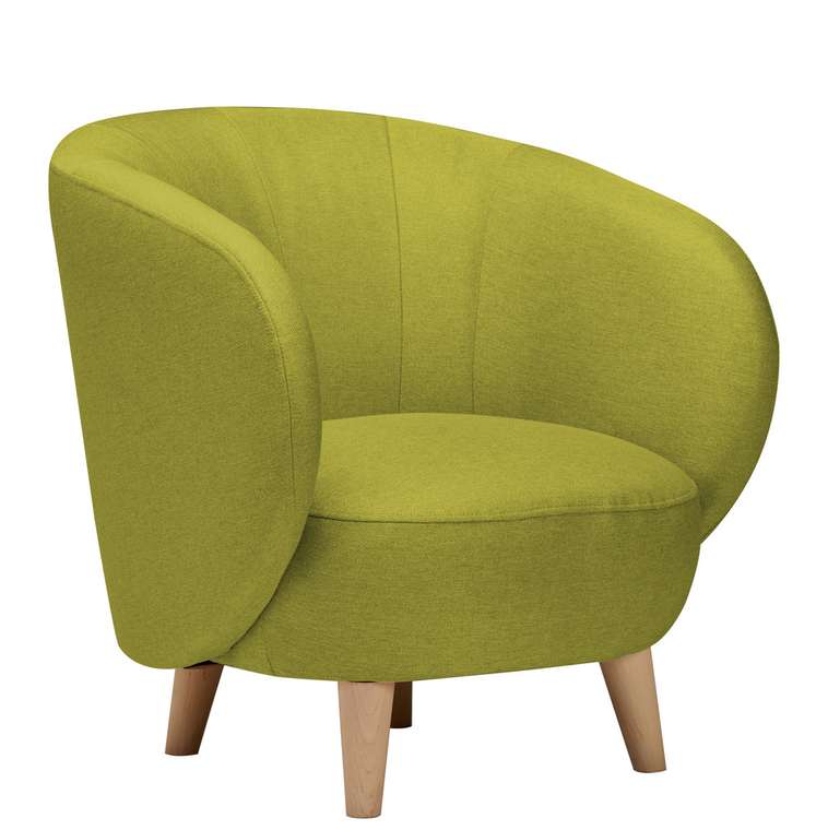 Кресло Мод горчичного цвета