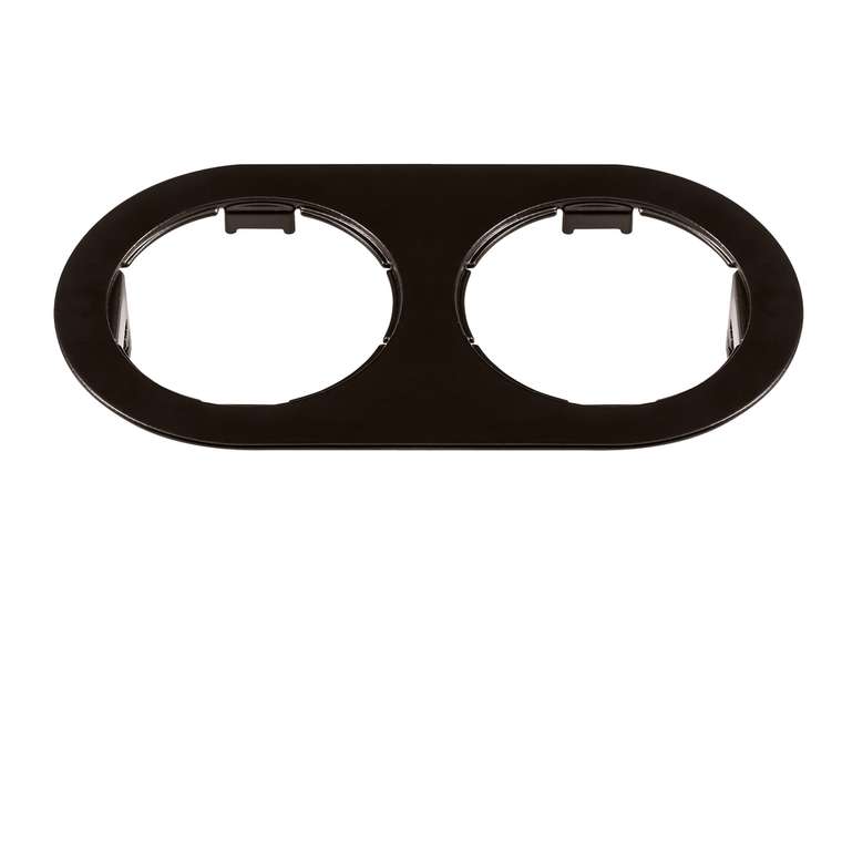 Рамка DOMINO Double ROUND МR16 ЧЕРНЫЙ