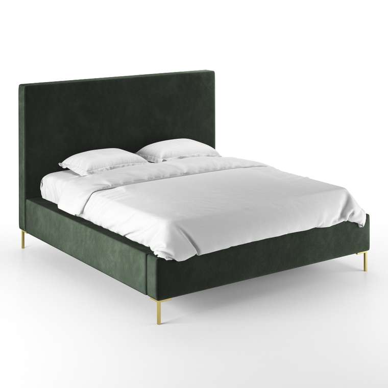 Кровать Kona 180х200 темно-зеленого цвета 