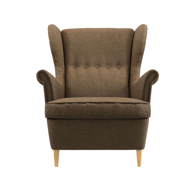 Кресло Бенон коричневого цвета