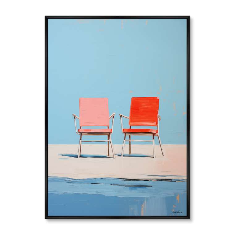 Репродукция картины Chair collection, Pure and simple, No 2, 2024г.