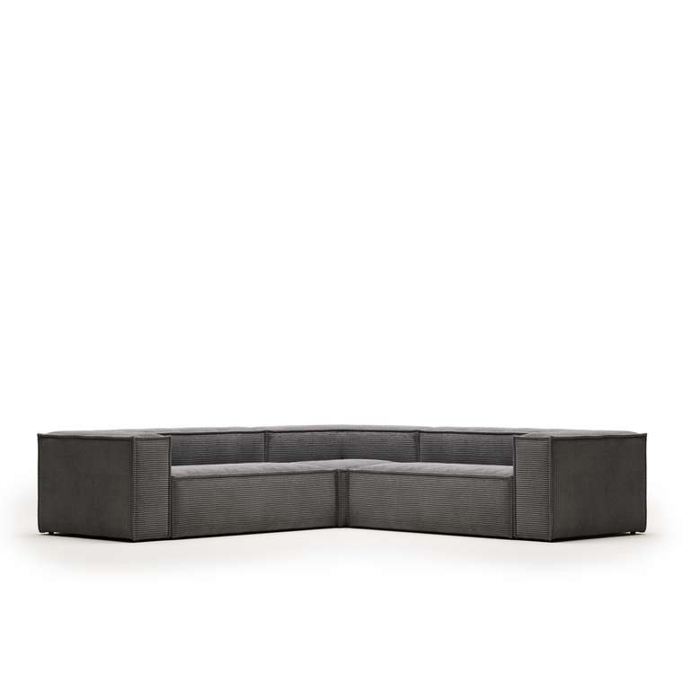 Угловой диван Blok 290 серого цвета