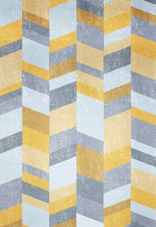 Ковер Finesse jercy 160x230 серо-желтого цвета