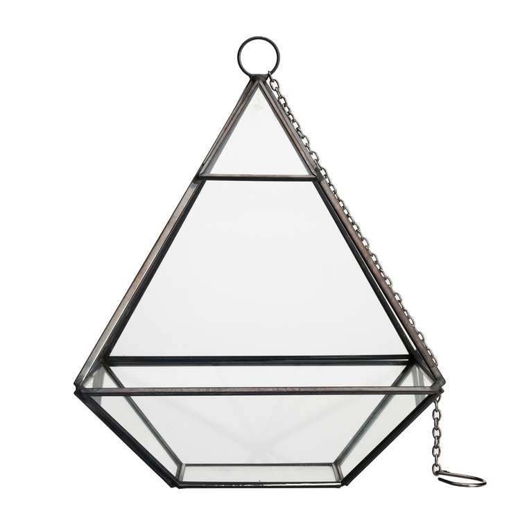 Флорариум стеклянный с подвесом Diamond Shape