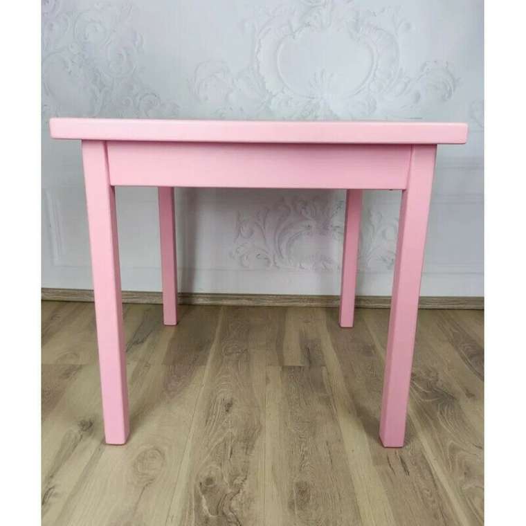 Обеденный стол Классика 70х70 розового цвета