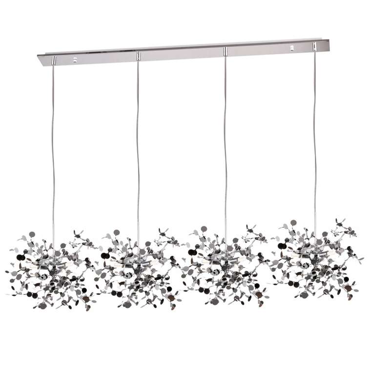Подвес четверной линейный EXTRA 5W(led) G9  (721134 - 4 + 572144 -1) ХРОМ