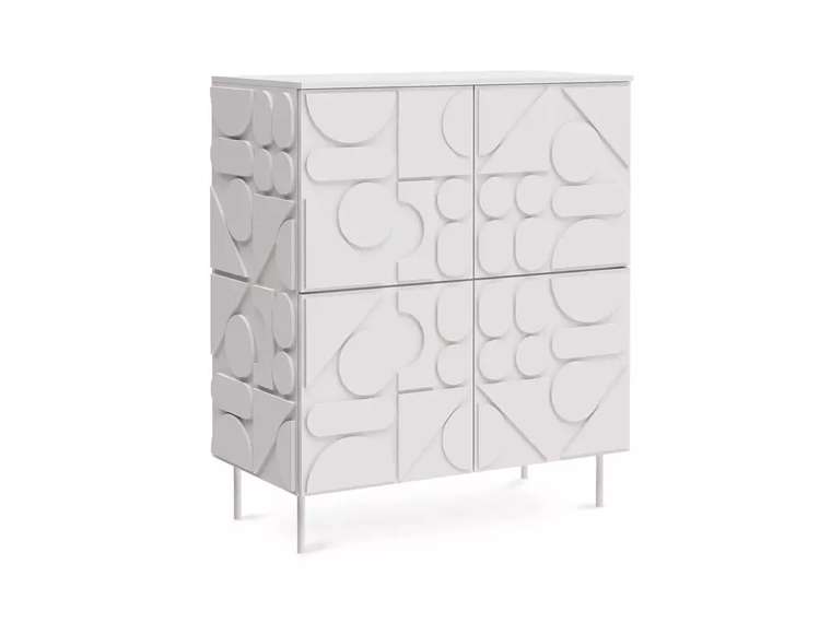 Сервант Milton белого цвета 