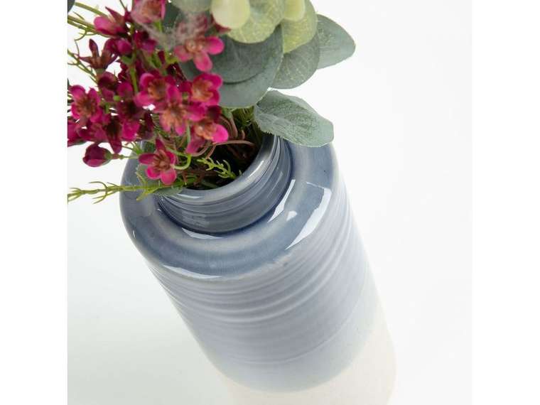 Керамическая ваза Archetyp бело-голубого цвета 