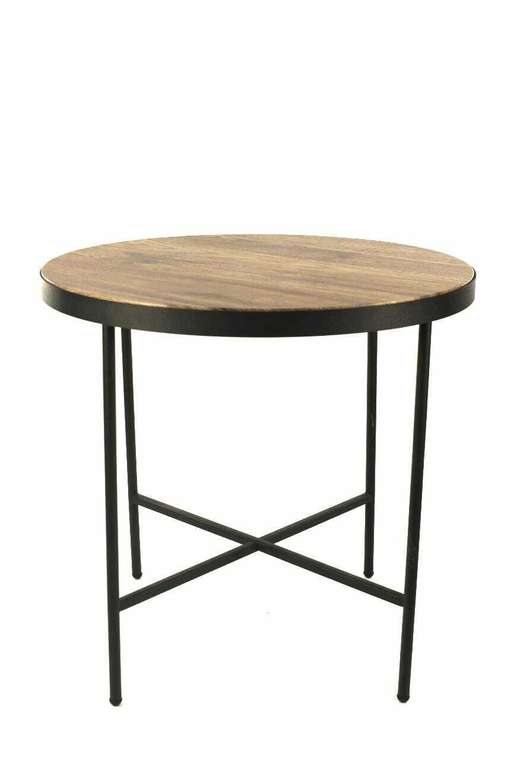 Кофейный столик черно-коричневого цвета