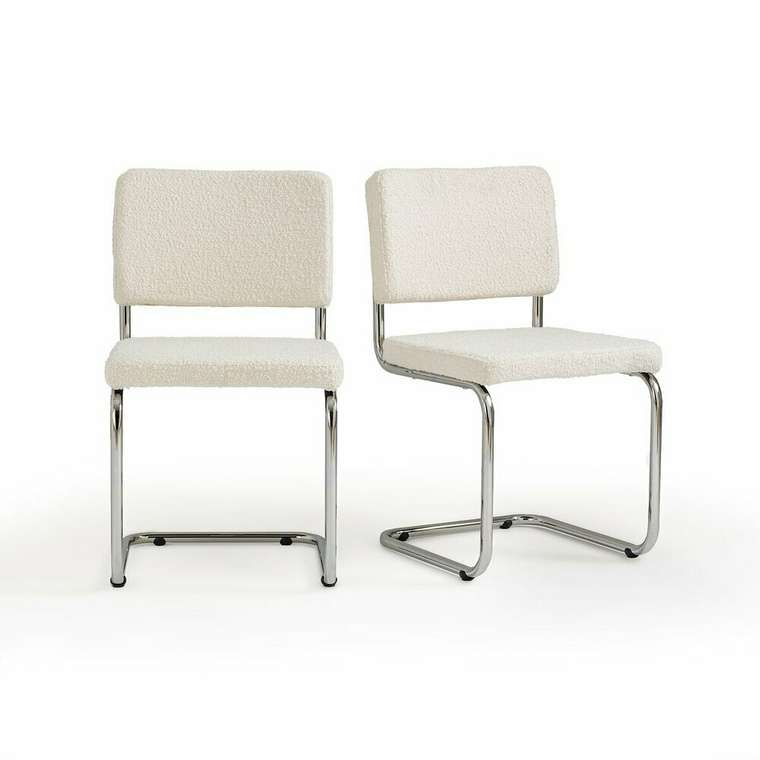 Комплект из двух стульев из малой пряжи Sarva светло-бежевого цвета