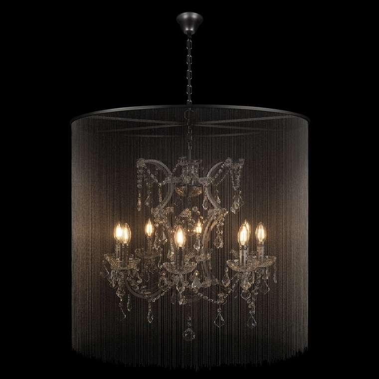Подвесная люстра Vaille Crystal 10450/800 (металл, цвет графит)