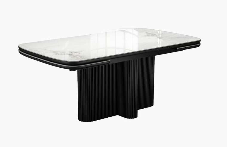 Раздвижной обеденный стол DikLine SKO180 черно-серого увета