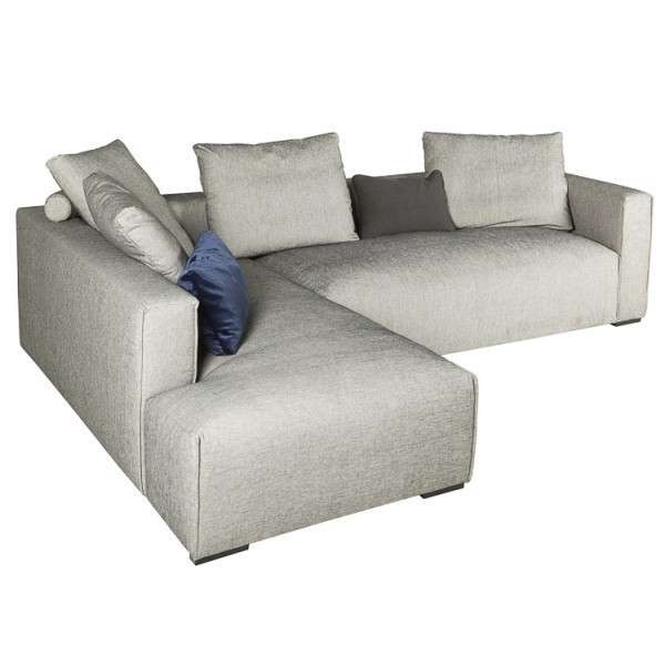 Угловой диван Liam светло-серого цвета