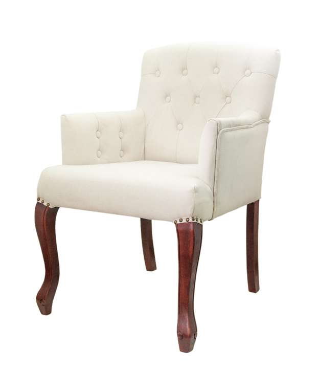 Стул Deron beige classic с обивкой из льна