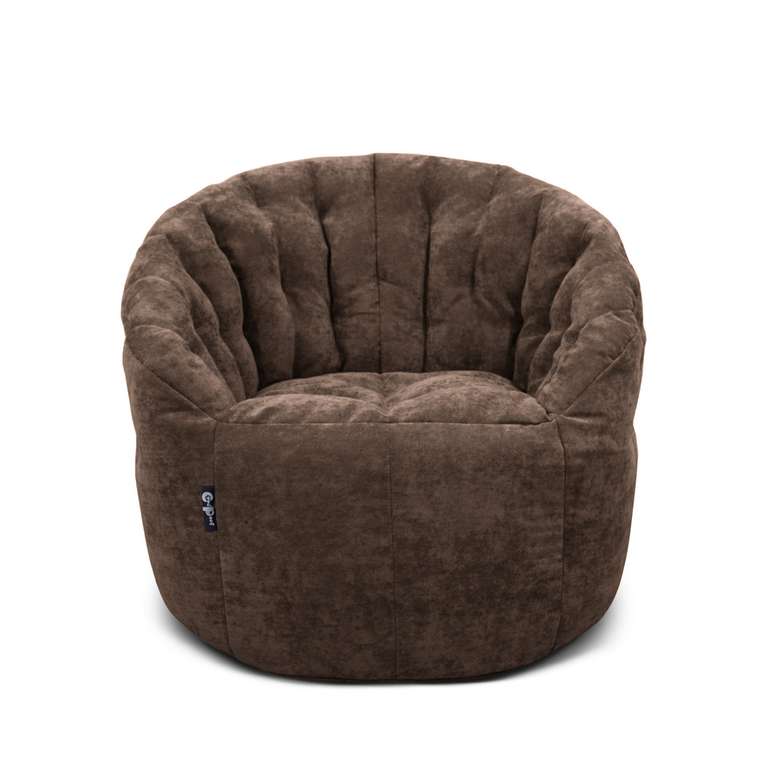 Бескаркасное кресло-мешок Австралия XXXXL коричневого цвета