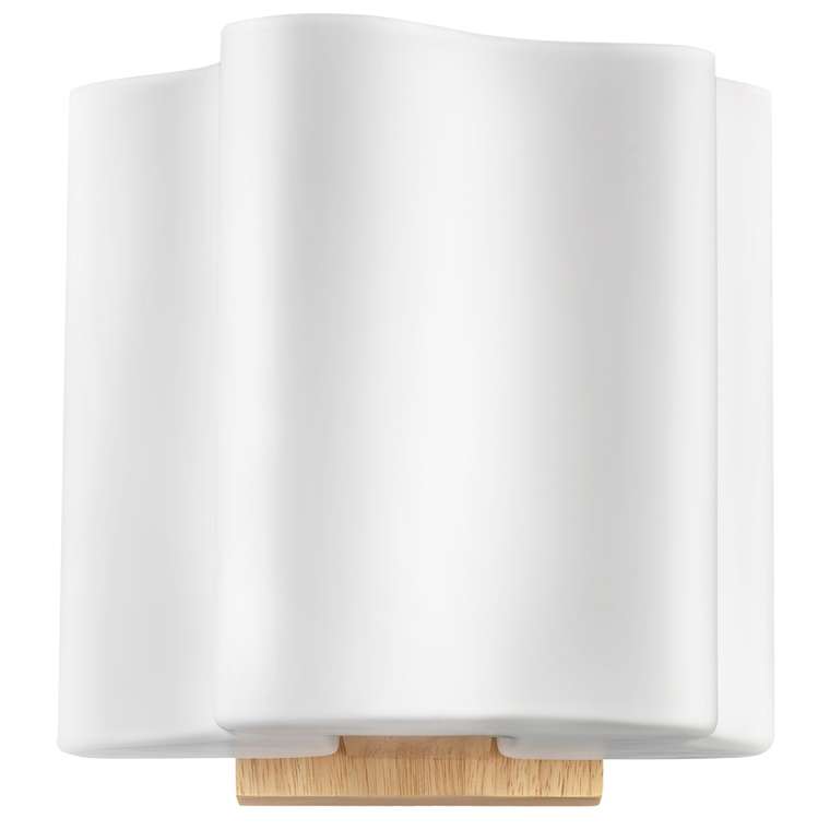 Настенный светильник Nubi Legno белого цвета